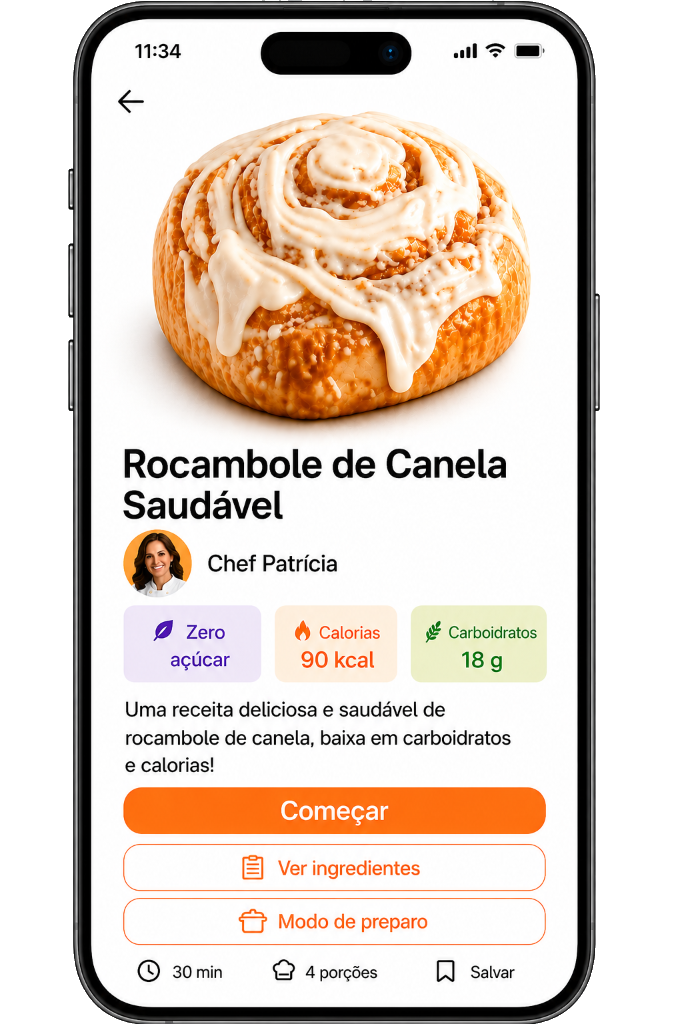 Aplicativo Doce Liberdade no celular